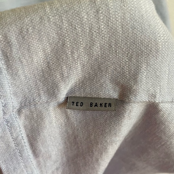 Ted Baker London Light Blue Patch Pocket Crewneck Tee, Size 5 (XL) - Picture 4 of 8